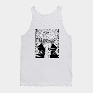 Satoru Gojo Line Art Manga Tank Top